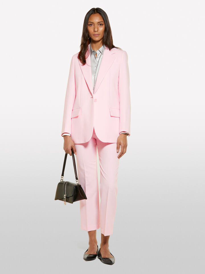 Pink formal trousers - women's regular fit trousers - Soft Pink | Sisley image number 1